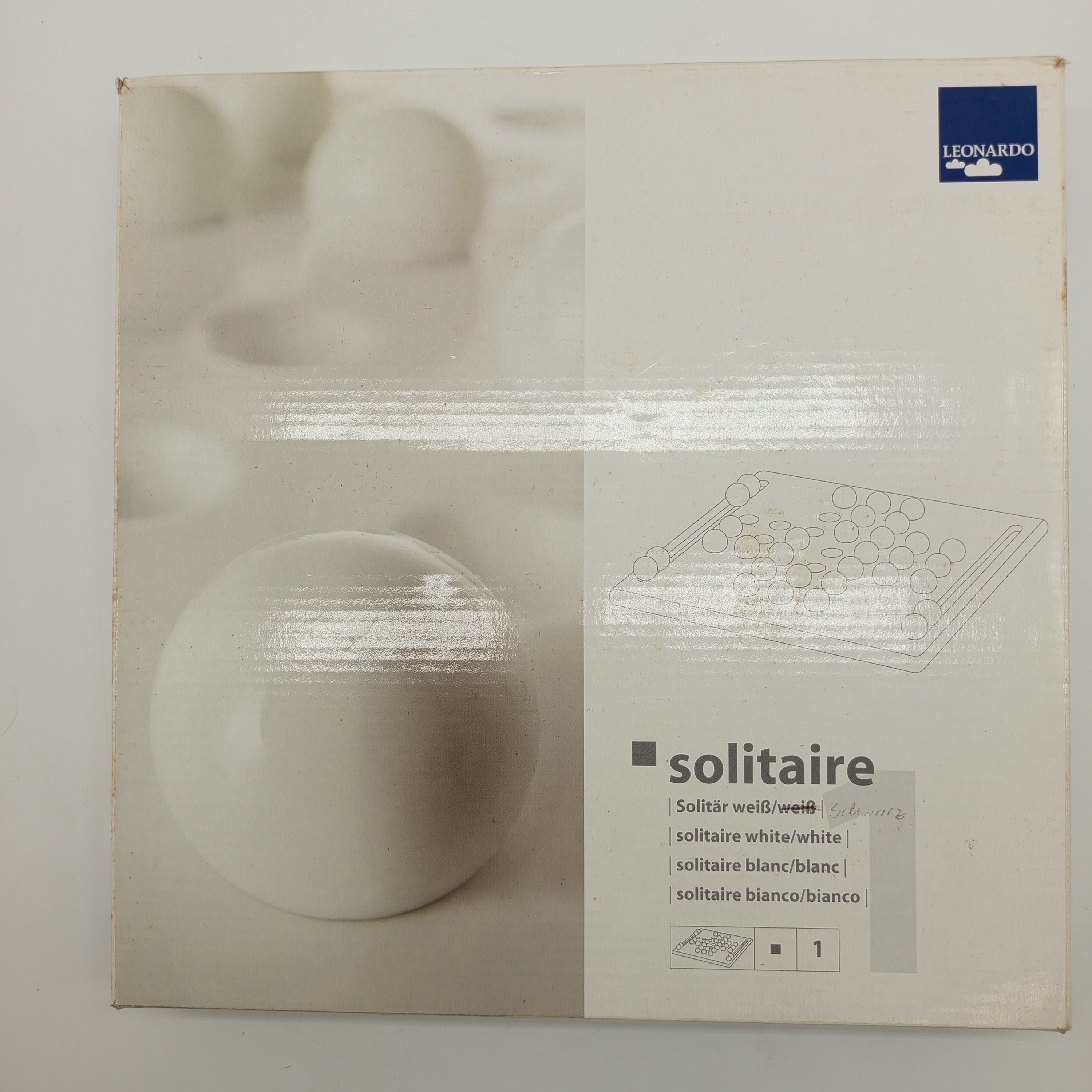 Leonardo Brettspiel Solitaire – Glaskugel-Set, OVP